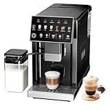 ICEVIVAL Fully Automatic Espresso Machine with Grinder, 20 Bar Coffee Maker with Milk Frother, Touchscreen Espresso Machine for Cappuccino, Latte & Americano, 15 Grind Settings, Self-Cleaning (Black)