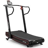 Sunny Health & Fitness Curved Manual Treadmill, Non-Motorized Self-Powered Walking & Running Treadmill with Adjustable Magnetic Resistance, Digital Monitor, SunnyFit App, 330 LB Capacity – SF-X7140