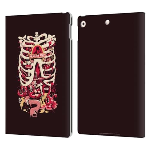Head Case Designs Officially Licensed Rick and Morty Anatomy Park Season 1 & 2 Graphics Leather Wallet Case Compatible with Apple iPad 10.2 2019/2020/2021