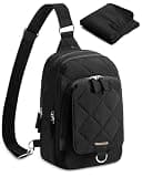 Trahzia Mini Diaper Bag with Portable Changing Pad, Small Crossbody Diaper Purse with Wipe Pouch for Travel and Daily Use, Black (Empty Bag)