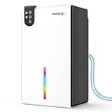 98 OZ Small Dehumidifier for Home 1000 Sq Ft, Quiet Dehumidifier with Drain Hose, Auto Shut-Off, Sleep Mode, 7-Color Light for Basement, Bedroom, Bathroom, Closet, RV (Cream Black)
