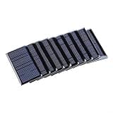 Hosrivae 10-Pack 2V 150mA Polycrystalline Solar Cells, 60x45mm High Efficiency DIY Photovoltaic Panels Garden Lights, Toys and Small Projects