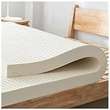 Rollable Floor Mattress Frame Bedding Sleeping Pad Base Breathable Bed Plate for Bedroom Folding,King Size Natural Latex Mattress Topper (76"×80"×1") - Firm Support for Pressure Relief on Sh