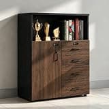 YCZYCZ Lateral File Cabinet with Lock, Metal Office Storage Cabinet, 2 Drawer Lateral File Cabinets for Home Office, A4 Letter Size, Heavy Duty Steel Filing Cabinet for Documents Storage