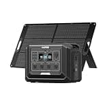 OUPES 2000W Solar Generator with Panels Included, 36Min Fast Charge, 1024Wh LiFePO4 Portable Power Station w/ 100W Panel, for Camping Road Trips Picnics Home Backup Emergency