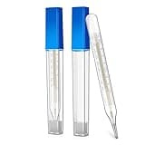 Artibetter Glass Oral Temperature for Adults - Dual Scale ℃ & ℉ Underarm Accurate Temperature Measurement with Case for Family Kids Baby Elderly Clinic Home(2PCS)