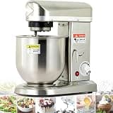 500w Professional Stand Mixer With 10l Bowl, 3-speed Dough & Cake Mixer, Electric Kitchen Mixer With Beater & Hook For Commercial Baking - White Stainlesssteel