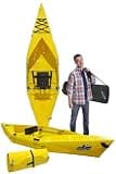 Tucktec 10' PRO Foldable Kayaks - Full Size Dark Yellow Folding Kayak - Portable Kayak for Adults - Made in USA - Dark Yellow