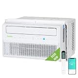 Hykolity WiFi Enabled 12,000 BTU Smart Inverter Window Air Conditioner, 32 dBA Ultra Quiet AC Unit, Energy Efficient Cools up to 550 Sq.Ft, with Remote, Auto/Cool/Fan/Dry/Sleep Modes & 24H Timer