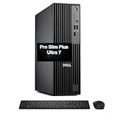 Dell Pro Slim Plus QBS1250 AI Business Desktop (Intel Ultra 7-265, 32GB DDR5, 512GB SSD, Intel Graphics, DVD-R/W, 260W PSU, RJ-45, 3 Display Port, Win 11 Pro)