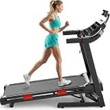 15% Auto Incline Treadmills for Home, 5-in-1 3.7HP Foldable Treadmill, Portable Running Treadmill with Handle & 6 LCD Screen, Walking Pad Treadmill, 105 Programs