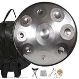 Handpan Drum for Performance 432Hz 440Hz, 22-Inch Steel Tongue Drum D Minor Kurd 9/10/12 Notes, Professional Hand Pan Instrument