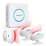 Motion Sensor Door Chime, Wireless Motion Detector Alarm Indoor, Business Entry Alert Bell with Buzzer, Doorbell for Home/Garage Door/Store, USB/Battery Powered,1 Receiver +3 Sensors