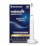 Waterpik Sensonic Sonic Electric Toothbrush, Rechargeable Toothbrush for Adults with 3 Modes, Travel Case, USB Charger, White STW-03W020, Packaging May Vary