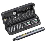 Fanttik F2 Master Kit Mini Cordless Rotary Tool, 5 Speed, 25000 RPM Engraving Pen, 28 Accessories for 3D Printed Finishing, Sanding, Polishing, Drilling, Carving, Precision DIY in Flip-Top Case