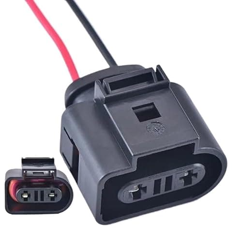 Car Connector 2 Pin Coolant Temperature se/n*/SOR Plug Connector 1K0973202 Wire Cable Pigtail for 1K0 973 202(100 pcs)