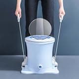 Portable Manual Dryer - Hand Crank Washing Machine & Dehydrator for Camping, Dorms, Apartments, and Delicates - Lightweight (Blue)