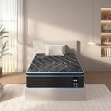 Twin Size Mattress,12 Inch Hybrid Mattress, Individually Pocketed Innerspring, Medium Firm