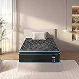 Twin Size Mattress,12 Inch Hybrid Mattress, Individually Pocketed Innerspring, Medium Firm