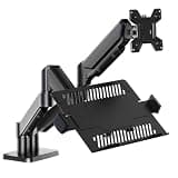 GpaDUwru Dual Monitor Arm for 13-32 Inch Computer Screens, 22lbs per Arm, Dual Monitor Desk Mount,Height Adjustable,Vesa Mount,for Home Office