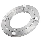 YWBL-WH Aluminum Alloy Turntable Rotating Hardware Turntable with Silent Bearing Stable Nonslip for Dining Table Restaurant (5.5 Inches)