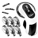 Zodzi Label Maker, Vintage Embossing Label Makers, Retro Embossed Label Maker Machine for Junk Journal Kit & Scrapbook Supplies,Old School Embosser with 6 Rolls Black 9mm 3D Labeler Waterproof Tapes