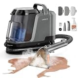 Uwant Carpet Cleaner Machine with Steam&Hot&Cold Water System 18Kpa Powerful Suction Upholstery Cleaner Machine with Pet Pro Cleaner for Pets, Carpet Steam Cleaner Set of 1