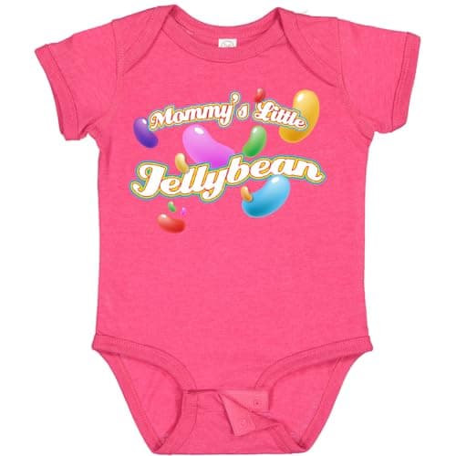inktastic Mommy's Jellybean Baby Bodysuit 18 Months Vintage Hot Pink C5ac