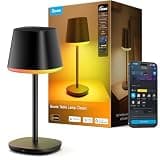 Govee Smart Cordless Table Lamp Classic (No Adapter), RGBIC Rechargeable Table Lamp for Bedroom, Living Room, Portable Desk Lamp Works with Matter, LED Bedside Lamp with 72 Scenes Modes, Timer, 500lm