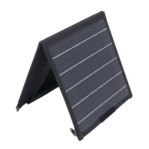 Thonlai Panel Charger Solar Board Solar Charging Panel Foldable Portable with Dual USB and Type C Output for Camping Hiking Outdoor Activities
