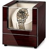 YUNSCEND Watch Winders for Automatic Watches, Single Watch Winder with Ultra-Quiet Japanese Motor, High-Gloss Piano Finish Watch Winder Box, Battery & DC Adapter, Gifts for Men & Collectors, UXSYQ001Y