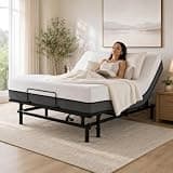 CASIRIS Adjustable Bed Base Frame with Wireless Remot, Head & Foot Incline, Zero Gravity & Anti-Snore Modes Comfort, Noise-Free Adjustable Bed Frame for Home Bedroom, Tool-Free Assembly