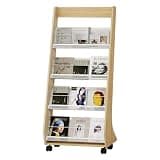 GUODDM Tabletop Magazine Display Rack, Book Display Rack, Wire Countertop Rack, Comic Book And Brochure Organizer For Classroom, Library, Coffee Shop, Store(Brass,25.1x13.3x57.8in)