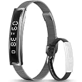 Fitness Calorie Tracker Bracelet, Heart Rate, 2 Bands, 5ATM Waterproof