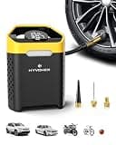 Heavy-Duty 160 PSI Tire Inflator Portable Air Compressor, 1 Min Fast Inflation Cordless Portable Air Pump with Digital Pressure Gauge & LED Light, Electric Tire Pump for Car, SUV, Bike, Ball