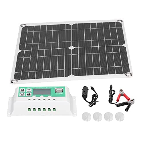 Fesjoy 40W Flexible Monocrystalline Solar Panel Kit with 30A Charge Controller for Car RV Charging
