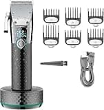 Barber Scissors Hair Clippers for Men, Professional Clipper Men's Beard Trimmer Rechargeable Cutting Machine Shaver Haircuter(OneColor)