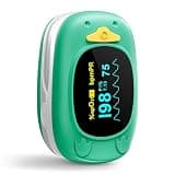 HOLFENRY JKS50A Pulse Oximeter-Oxygen Monitor Fingertip Pulse Oximeter Fingertip, Large OLED Display, Included AAA Battery & Lanyard