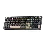 RK ROYAL KLUDGE S98 Mechanical Keyboard w/Smart Display & Knob, Top Mount 96% RGB Wireless Gaming Keyboard BT/2.4G/USB-C, Hot Swappable, Software Support, Creamy Sound, 98 Keys