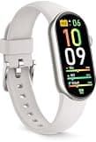 FITVII Slim Fitness Tracker with Blood Oxygen, Blood Pressure, 24/7 Heart Rate and Sleep Tracking, IP68 Waterproof Activity Trackers and Smart Watches with Step Tracker, Pedometer for Women Men