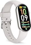 FITVII Slim Fitness Tracker with Blood Oxygen, Blood Pressure, 24/7 Heart Rate and Sleep Tracking, IP68 Waterproof Activity Trackers and Smart Watches with Step Tracker, Pedometer for Women Men