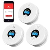 3-Pack Reliable Smart Device for Indoor Monitoring, App Remote Management, Multiple Reminder System for Daily Living Spaces