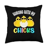 Hang with the Girls, from Chicks, Easter Throw Pillow