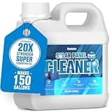 Shabebe Solar Panel Cleaner 32oz (Makes 150 Gallons) - 20X Strength Super Concentrated Glass & Solar Panel Cleaning, Industrial Grade Streak-Free Fast Dry Remove Oils, Water Spots, Dust, Droppings