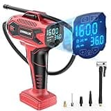 LIVOWALNY Tire Inflator Air Compressor Compatible with Milwaukee 18V Battery, 160PSI Cordless Portable Electric Air Pump with Digital Pressure Gauge for Car Motorcycles Bike Ball Auto (Tool Only)