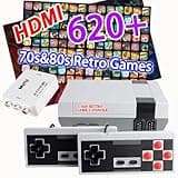 SHEPUDRUC Retro Gaming Console Built-in 620+ Games, 2026 Upgrade AV and HDMI Output Retro Game Console, 8-Bit Classic Video Gaming Consoles with 2 Controllers for Birthday Gifts