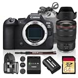 Canon EOS R6 Mark II Mirrorless Photo & Video Camera with Stop Motion Animation Firmware + Canon RF 24-70mm f/2.8 L is USM Lens for Weddings, Events & Creators| 4K 60p Video | 64GB Card + Backpack