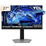 TCL 27 Inch QLED Mini LED QHD G64 180Hz 1ms (GtG) Freesync HDR 600 nits 27G64 Gamer Monitor