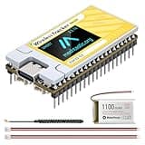 Wireless Tracker V2 + 1100mAh Battery, UC6580 Dual Band GNSS GPS Module ESP32-S3 WiFi BLE 28dBm High Power SX1262 LoRa Supports Asset Tracking Personnel Positioning Compatible with Meshtastic LoRaWAN