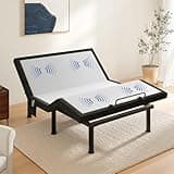 Tami Tami T600 Full Adjustable Bed Frame with Massage & Remote, Adjustable Bed Base with Head & Foot Incline, Zero Gravity, Under-Bed Nightlight, Quiet Motor, Dual USB, Side Pockets, Easy Assembly
